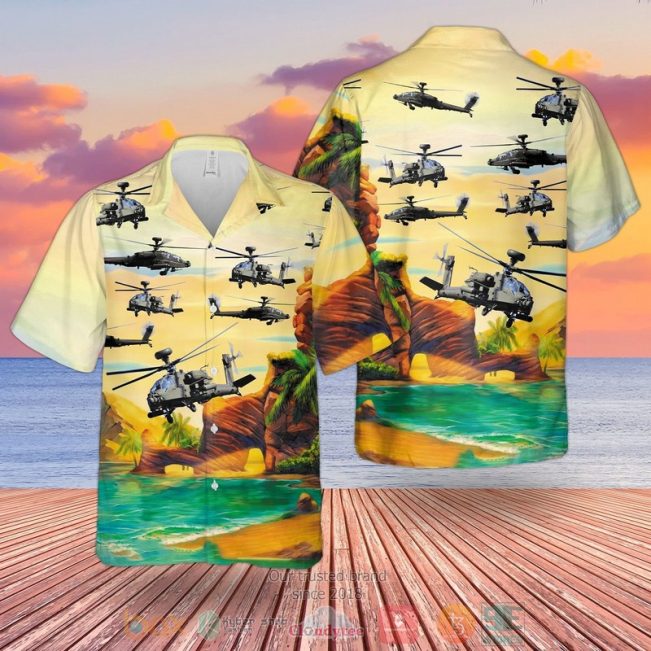 British Army Westland Wah-64 Apache Hawaiian Shirt, Shorts - Hot Sale 2025