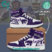 Kansas State Wildcats NCAA Custom Name Air Jordan 1 Sneaker - soulcals.com