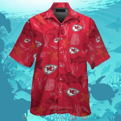 Kansas City Chiefs Fish Hawaiian Shirt And Shorts - Hot Sale 2025