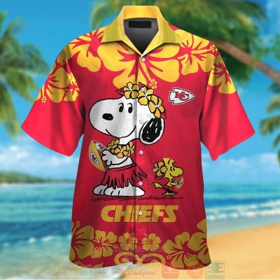 Kansas City Chiefs Snoopy Woodstock Hawaiian Shirt And Shorts - Hot Sale 2025