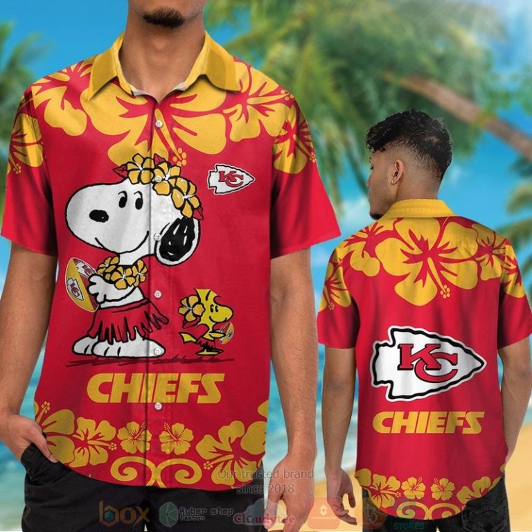 Kansas City Chiefs Snoopy Woodstock Hawaiian Shirt And Shorts - Hot Sale 2025