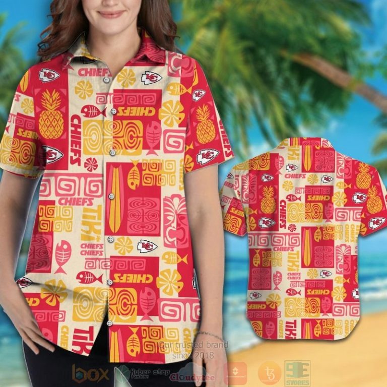 Kansas City Chiefs Fish Bone Hawaii Shirt, Shorts - Hot Sale 2025