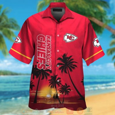 Kansas City Chiefs Palm Trees Dark Red Hawaii Shirt, Shorts - Hot Sale 2025