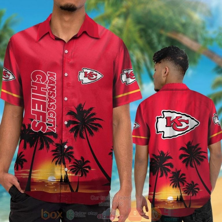 Kansas City Chiefs Palm Trees Dark Red Hawaii Shirt, Shorts - Hot Sale 2025