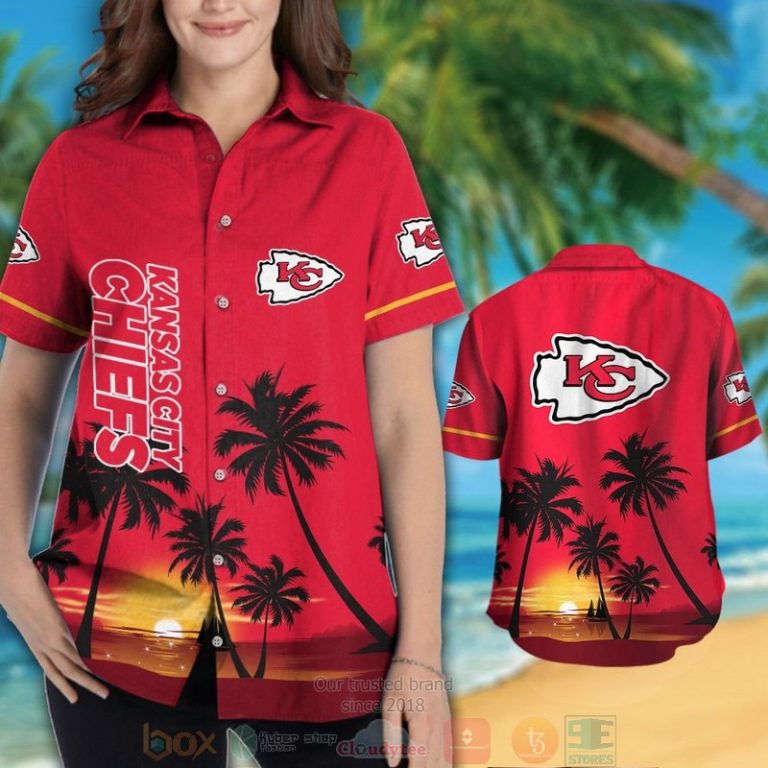 Kansas City Chiefs Palm Trees Dark Red Hawaii Shirt, Shorts - Hot Sale 2025