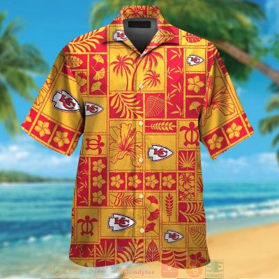 Kansas City Chiefs Tropical Plants Yellow Hawaii Shirt, Shorts - Hot Sale 2025