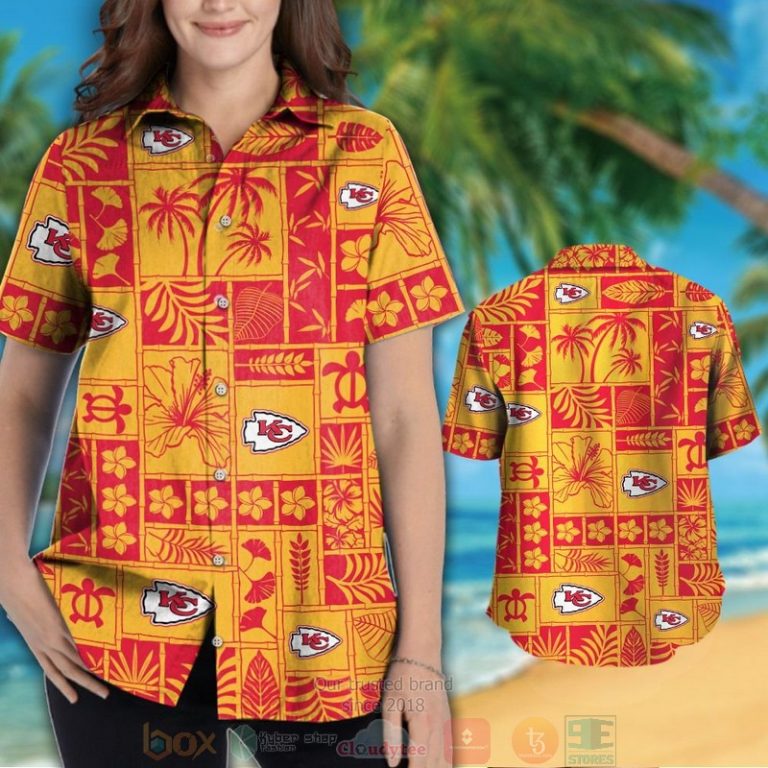 Kansas City Chiefs Tropical Plants Yellow Hawaii Shirt, Shorts - Hot Sale 2025