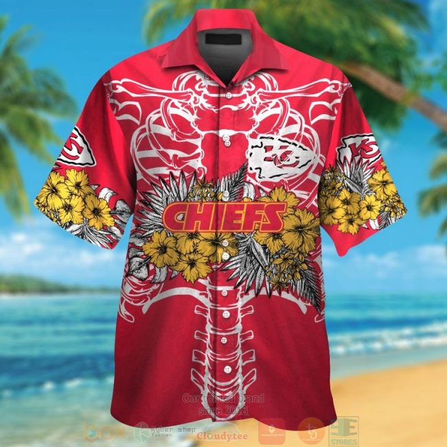 Kansas City Chiefs Yellow Hibiscus Red Hawaii Shirt, Shorts - Hot Sale 2025