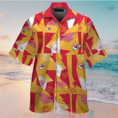 Kansas City Chiefs Yellow Red Hawaiian Shirt And Shorts - Hot Sale 2025