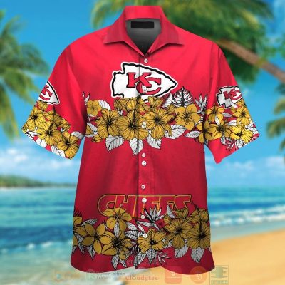 Kansas City Chiefs Yellow Tropical Plants Red Hawaii Shirt, Shorts - Hot Sale 2025