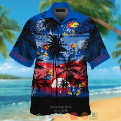 Kansas Jayhawks Tropical Hawaiian Shirt And Shorts - Hot Sale 2025