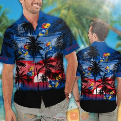 Kansas Jayhawks Tropical Hawaiian Shirt And Shorts - Hot Sale 2025