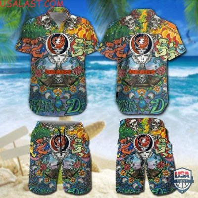 Nfl Chicago Bears Grateful Dead Bears Hawaiian Shirt And Shorts - Hot Sale 2025