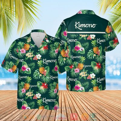 Kimono Condoms Pineapple Green Hawaiian Shirt, Shorts - Hot Sale 2025