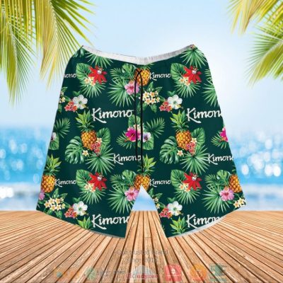 Kimono Condoms Pineapple Green Hawaiian Shirt, Shorts - Hot Sale 2025