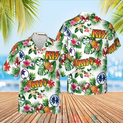 Kiss Band Pineapple Hawaiian Shirt, Shorts - Hot Sale 2025