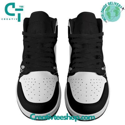 Kurt Cobain Black Air Jordan 1 Sneaker - soulcals.com