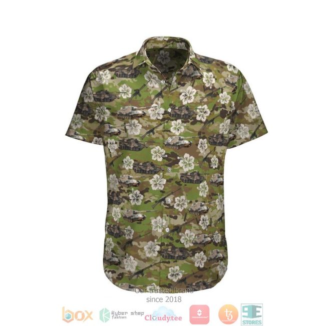 L1A1 As1 Leopard Australian Army Hibiscus Hawaiian Shirt, Short - Hot Sale 2025