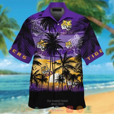 Lsu Tigers Tropical Hawaiian Shirt And Shorts - Hot Sale 2025