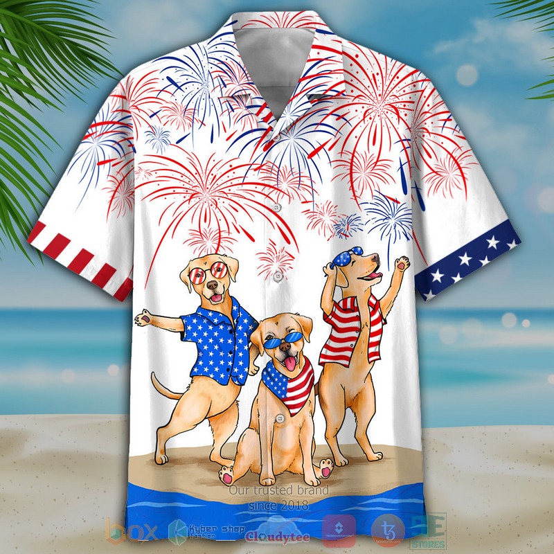 Labrador Firework Independence Day Is Coming Hawaiian Shirt, Shorts - Hot Sale 2025