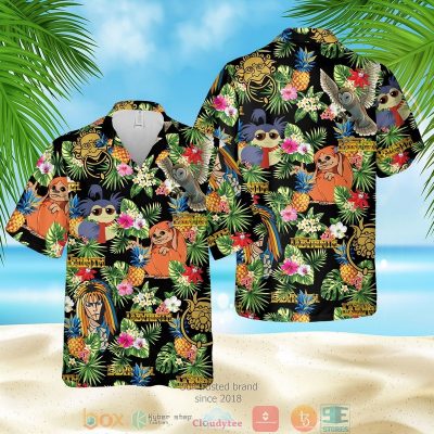 Labyrinth Film Pineapple Black Hawaiian Shirt, Shorts - Hot Sale 2025