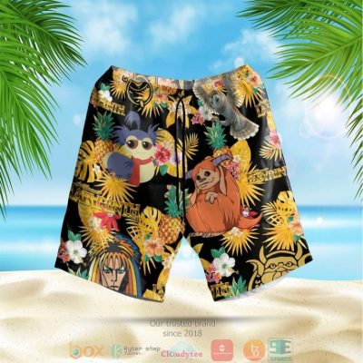 Labyrinth Film Pineapple Black Yellow Hawaiian Shirt, Shorts - Hot Sale 2025