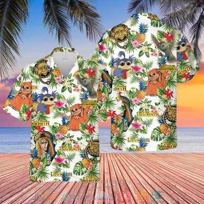 Labyrinth Film Pineapple White Hawaiian Shirt, Shorts - Hot Sale 2025