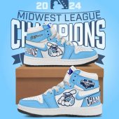 Lake County Captains Midwest League Champions 2024 Air Jordan 1 Sneaker - demo10