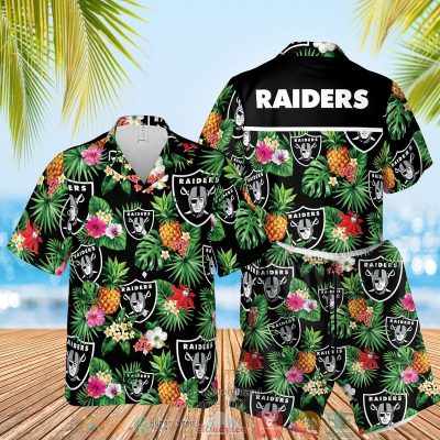 Las Vegas Raiders Nfl Pineapple Hawaiian Shirt, Shorts - Hot Sale 2025
