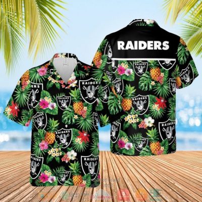 Las Vegas Raiders Nfl Pineapple Hawaiian Shirt, Shorts - Hot Sale 2025
