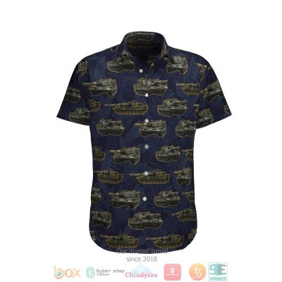 Leopard 2 German Army Dark Blue Hawaiian Shirt, Shorts - Hot Sale 2025