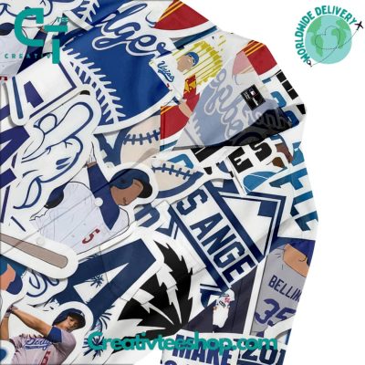 Los Angeles Dodgers Dynamic Emblem Hawaiian Set - Teesmith