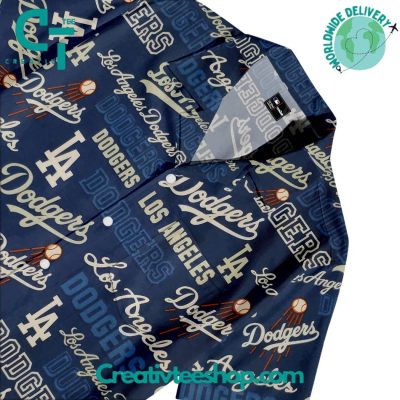 Los Angeles Dodgers Fusion Hawaiian Set - Teesmith