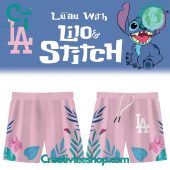 Los Angeles Dodgers X Lilo Stitch Night Special Hawaiian Shirt And Shorts - demo10