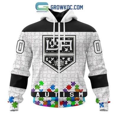 Los Angeles Kings NHL Special Unisex Kits Hockey Fights Against Autism Hoodie T Shirt