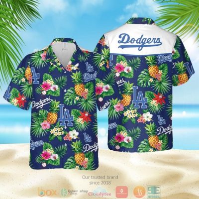 Los Angeles Dodgers Mlb Pineapple Blue Hawaiian Shirt, Shorts - Hot Sale 2025