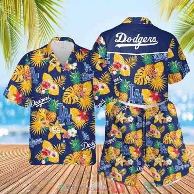 Los Angeles Dodgers Mlb Pineapple Blue Yellow Hawaiian Shirt, Shorts - Hot Sale 2025