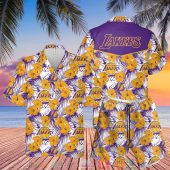 Los Angeles Lakers Nba Hibiscus Hawaiian Shirt Shorts.jpg - demo10
