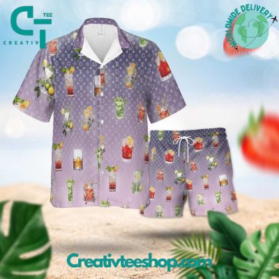Louis Vuitton "Party All Night" Summer 2024 Hawaiian Set - Teesmith