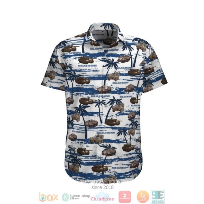 M113A1, Aslav And Leopard Australian Army Hawaiian Shirt, Short - Hot Sale 2025