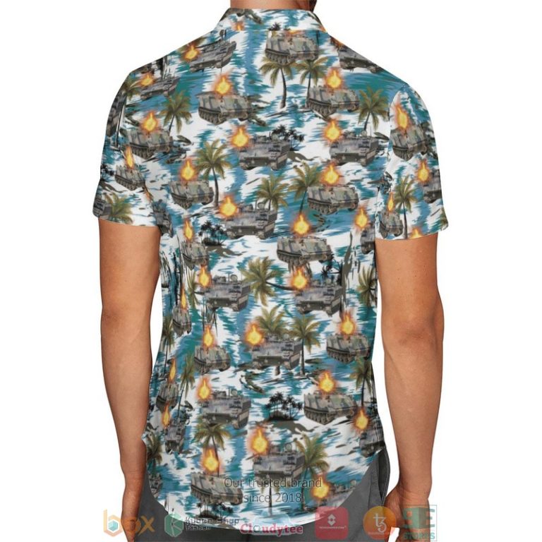 M113A1 On Fire Australian Army Hawaiian Shirt, Short - Hot Sale 2025 M113A1 On Fire Australian Army Hawaiian Shirt, Short - Hot Sale 2025