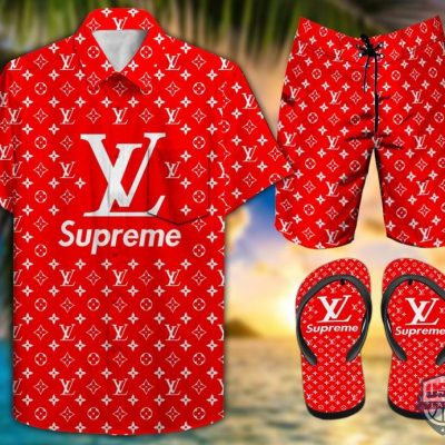 Louis Vuitton Combo Hawaiian Shirt And Short 34 - Hot Sale 2025