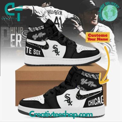 MLB Chicago White Sox Custom Name Air Jordan 1 Sneaker - soulcals.com