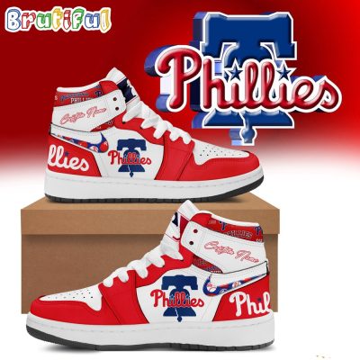 MLB Philadelphia Phillies Baseball Team Air Jordan 1 Shoes