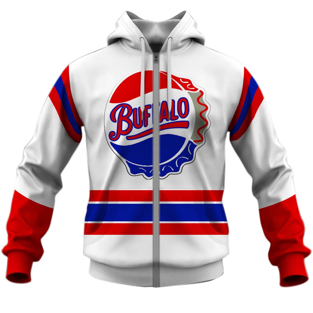 Customize Hoodie, Mask Hoodie Throwback BUFFALO BISONS American League 1963 style hockey white jersey