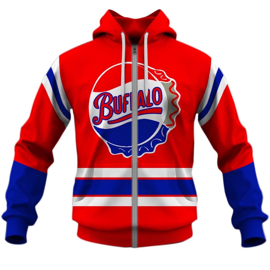 Customize Hoodie, Mask Hoodie Throwback BUFFALO BISONS American League 1963 style hockey red jersey