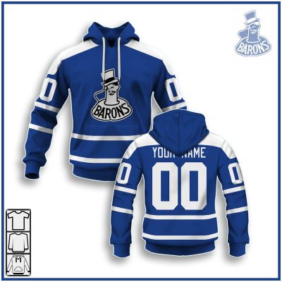 Customize Hoodie, Mask Hoodie Vintage AHL Cleveland Barons 1963 Retro Hockey Jersey