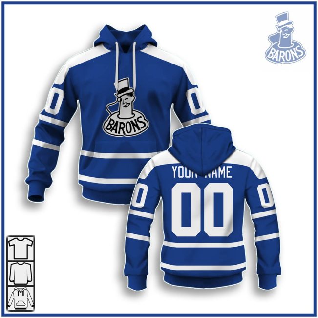 Customize Hoodie, Mask Hoodie Vintage AHL Cleveland Barons 1963 Retro Hockey Jersey