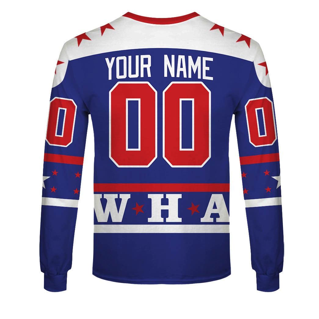 Customize Hoodie, Mask Hoodie Vintage WHA all star game 1970s Retro Jersey