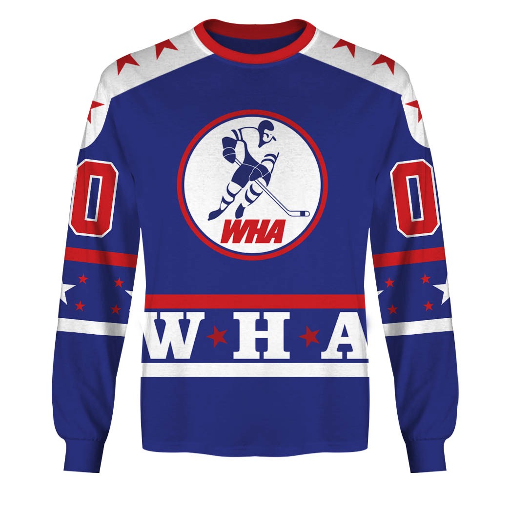 Customize Hoodie, Mask Hoodie Vintage WHA all star game 1970s Retro Jersey
